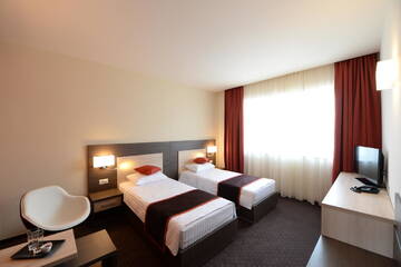 Фото номера Двухместный номер с 2 отдельными кроватями Отель Hotel Galaxy г. Тимишоара 2