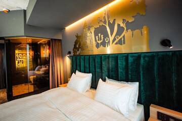 Фото номера Стандартный номер с кроватью размера &quot;king-size&quot; Отель Mercure Timisoara г. Тимишоара 12