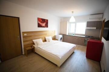 Фото номера Двухместный номер с 1 кроватью и кухней Апарт-отели 1Hotels г. Тимишоара 8