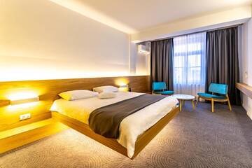 Фото номера Двухместный номер с 1 кроватью Отель Hotel Silva г. Тимишоара 12