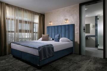 Фото номера Апартаменты с террасой Отель Reghina Blue Hotel г. Тимишоара 5