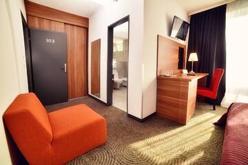 Фото номера Двухместный номер с 1 кроватью Отель Hotel President г. Тимишоара 6